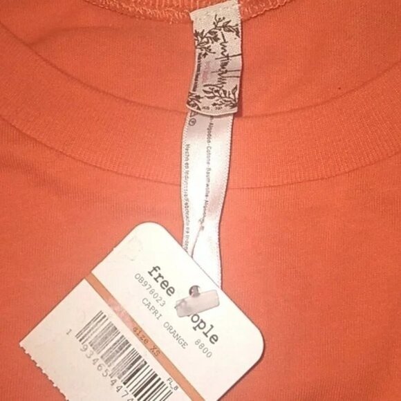 Free People In My Tee Capri Orange Bodysuit - Picture 2 of 5